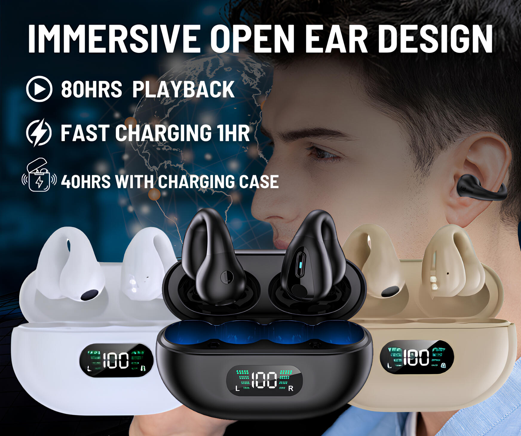 Q80 do not fall out of the ear